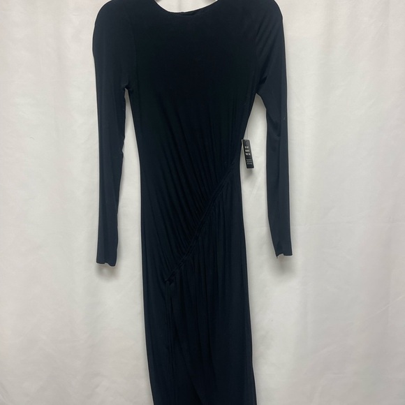 Express Black BodyCon Dress with Cinch Detail - Picture 2 of 7